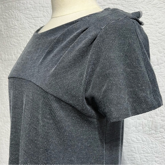 Hugo Boss Womens Short Sleeved Mini Striped Pocket Dress, Size Medium - Picture 5 of 15